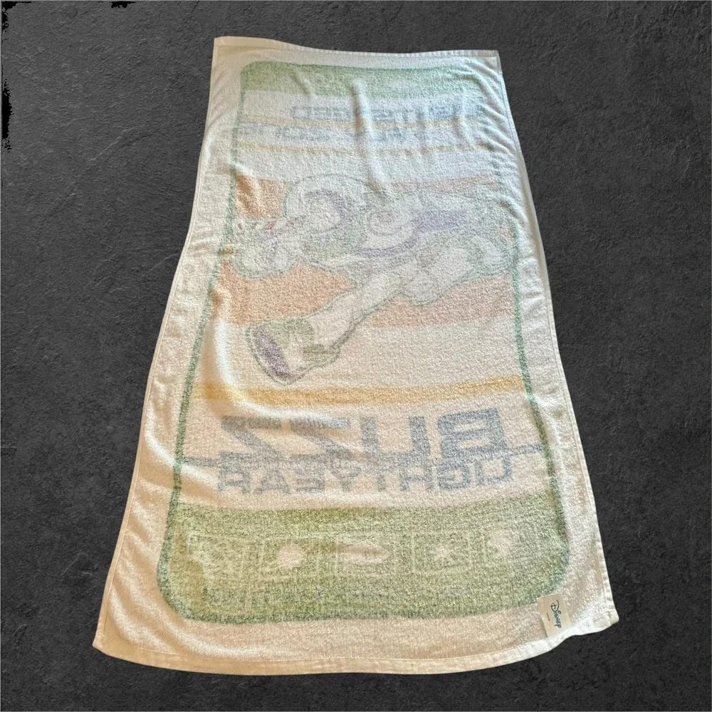 Vintage Y2K Disney Buzz Lightyear Toy Story Beach Towel Lightspeed EUC